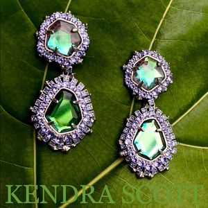KENDRA SCOTT Althea DICHROIC GLASS drop earrings